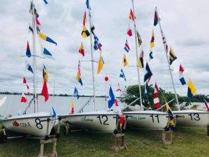 4 Newly commissioned 420 sailboats