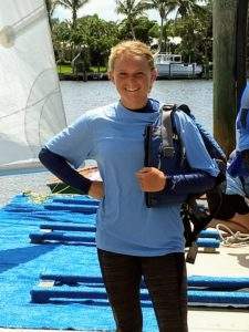 Mylee Smith is a member of the Vero Beach Varsity Sailing Team & volunteers as an instructor